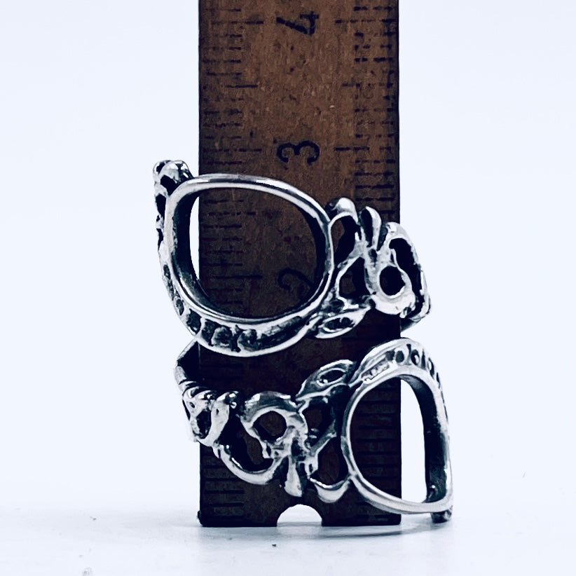 Anello Artigianale FORBICINE SARTA Mod. SPIRALE  Realizzato con Antica posata in Argento (Prima Metà del ’900)