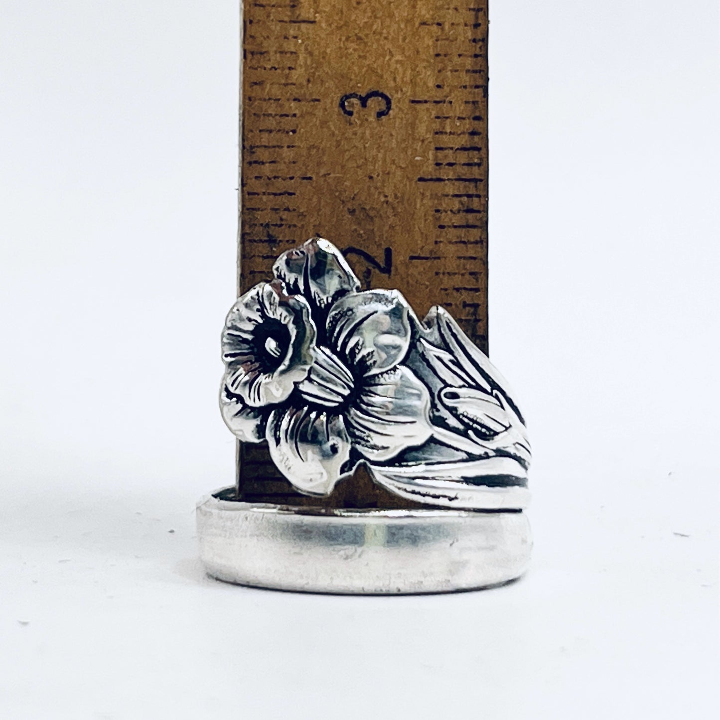 Anello Artigianale NARCISO LIGHT Mod. SPIRALE  Realizzato con Antica posata in Argento (Prima Metà del ’900)