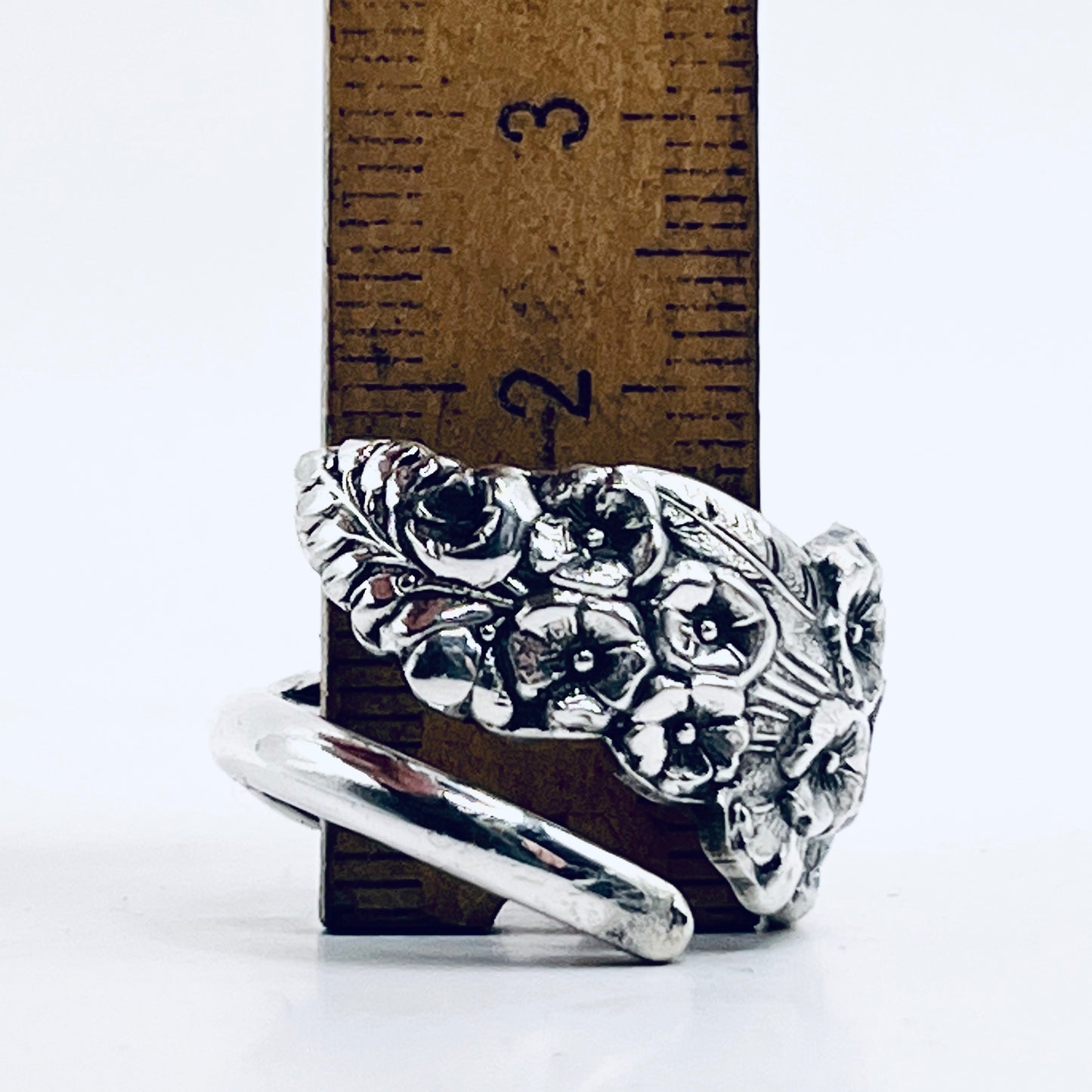 Anello Artigianale NON TI SCORDAR DI ME Mod. SPIRALE  Realizzato con Antica posata in Argento (Prima Metà del ’900)