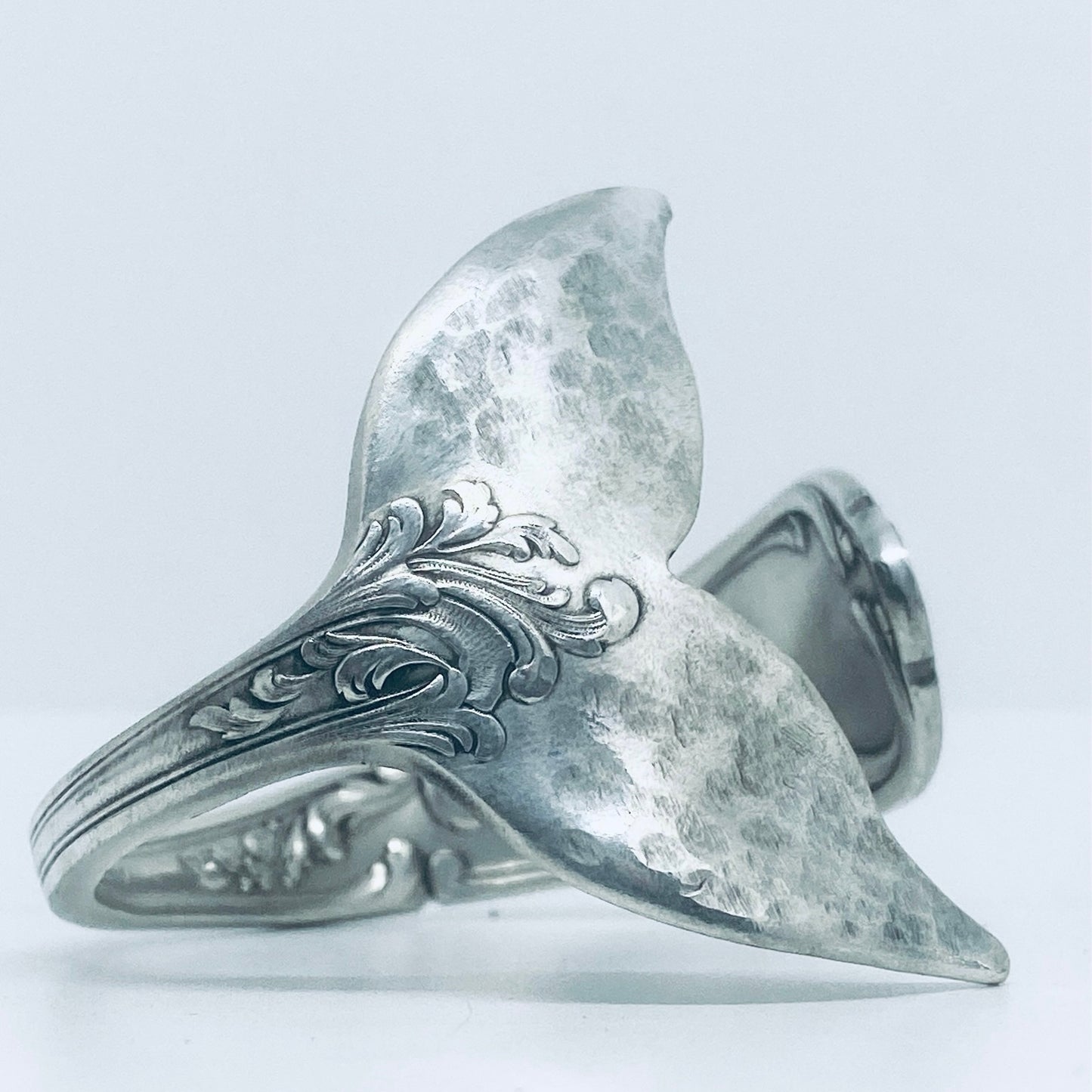 Bracciale Artigianale CODA Mod. CUCCHIAIO  Realizzato con Antica posata in Argento (Prima Metà del ’900)