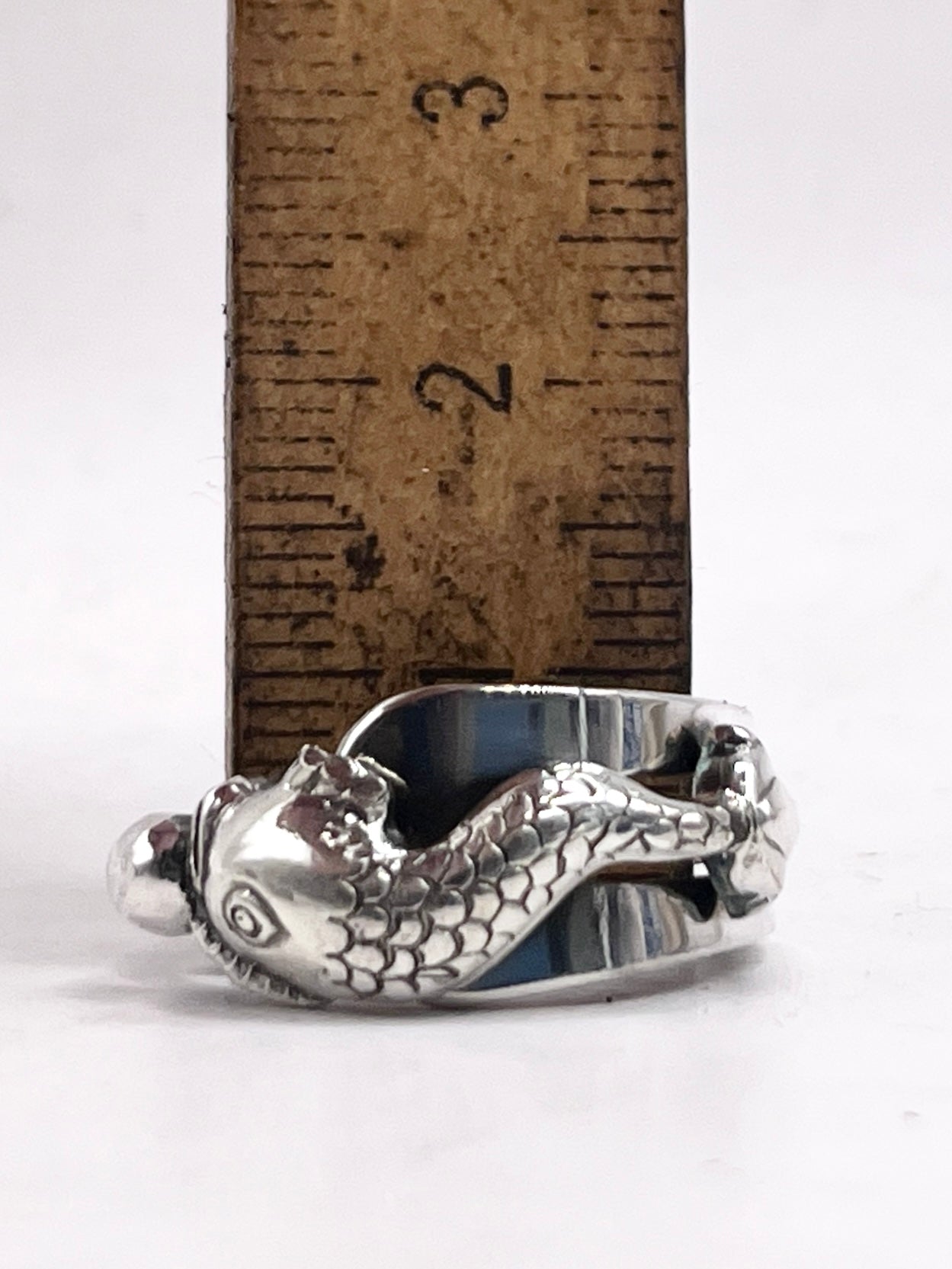 Anello Artigianale FEDINA/INTERO/SPIRALE DELFINO ARALDICO  Realizzato con Antica posata (Prima Metà del ’900)