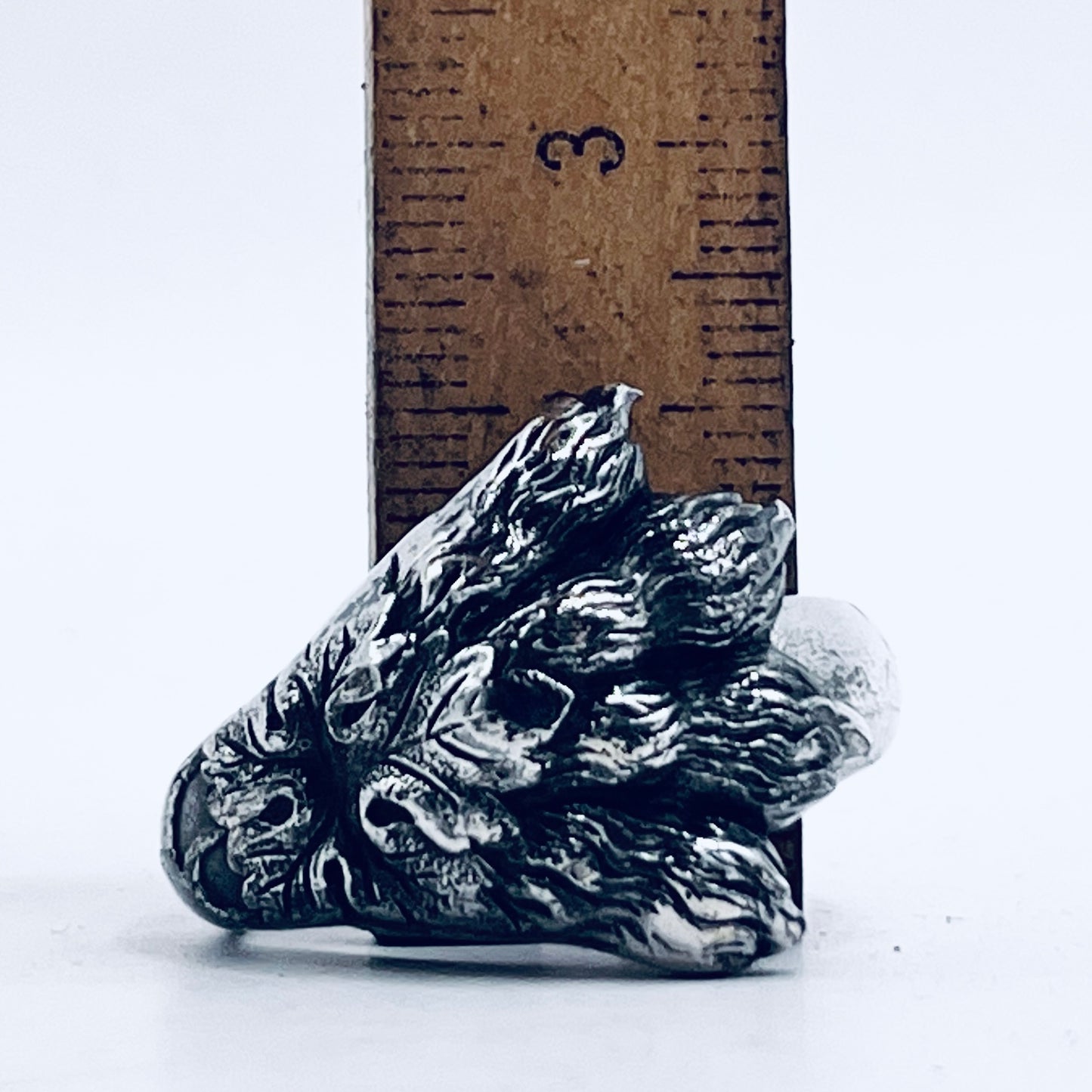 Anello Artigianale ZAMPA LEONE Mod. PINZETTA CLASSICO UOMO Realizzato con Antica posata in Argento (Prima Metà del ’900)