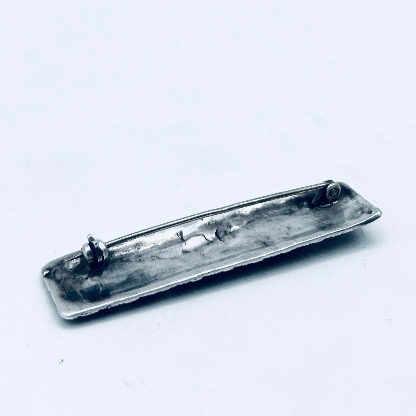 Anello Artigianale SPILLA CORALLO Mod. SPILLA Realizzato con Antica spilla in Argento (Prima Metà del ’900)
