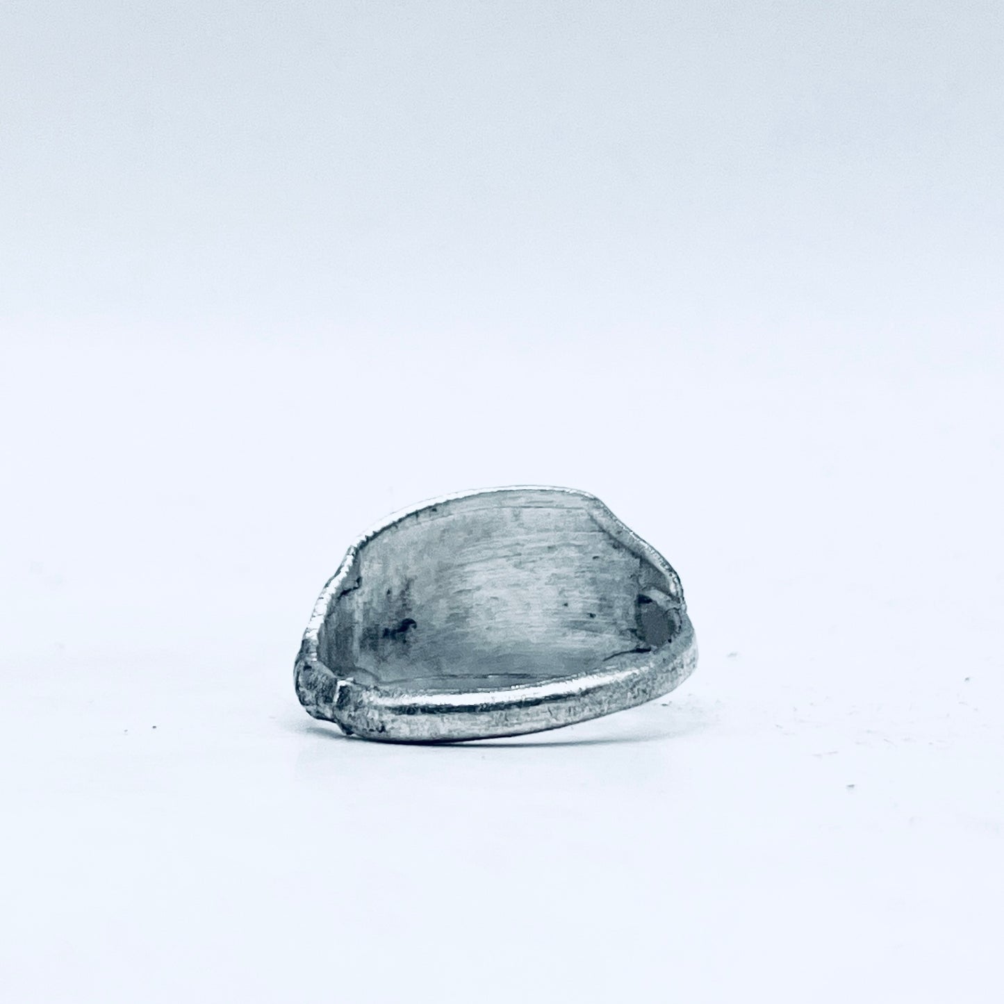 Anello Artigianale GATTO VIPPY 04 Mod. CLASSICO  Realizzato con Antica posata in Argento (Prima Metà del ’900