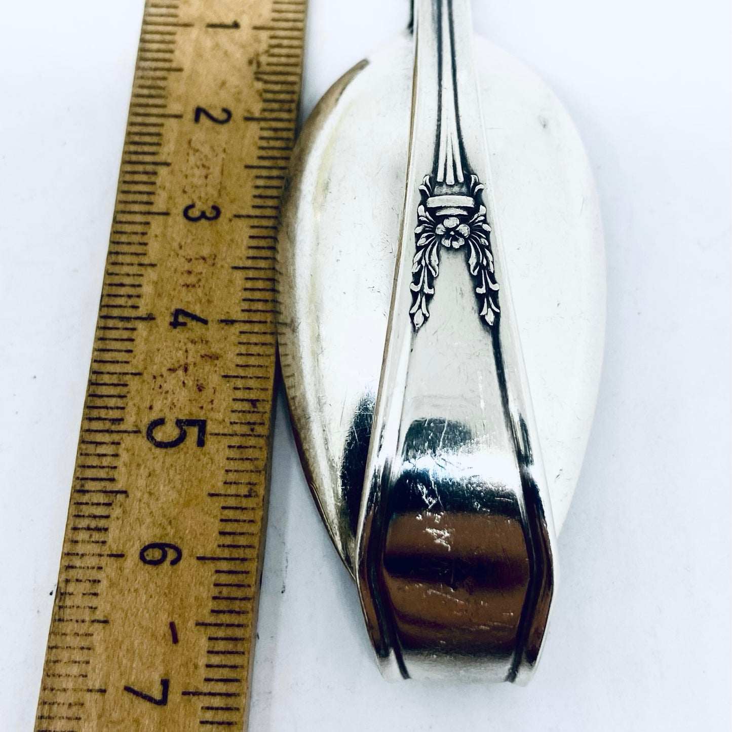 Pendente Artigianale Mod. INTERO Realizzato con Antica Posata in Argento (Prima Metà del ’900)