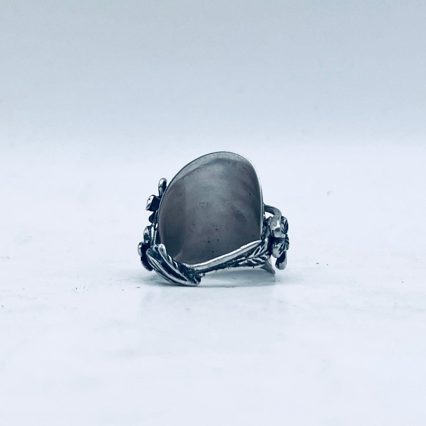 Anello Artigianale VIOLETTE Mod. INTERO  Realizzato con intero Antico Cucchiaino in Argento 800(Prima Metà del ’900