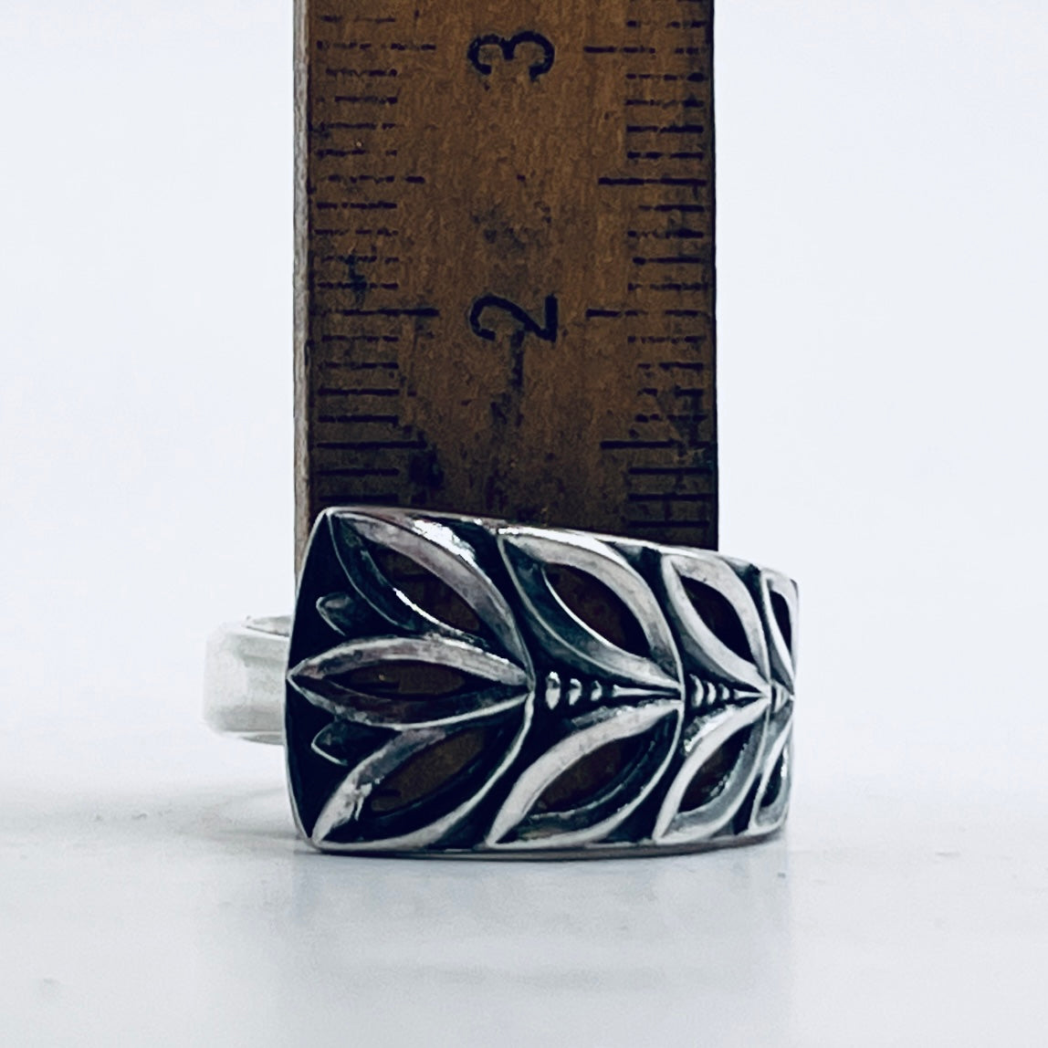 Anello Artigianale LOTO Mod. SPIRALE/INTERO/CLASSICO  Realizzato con Antica posata in Argento (Prima Metà del ’900)