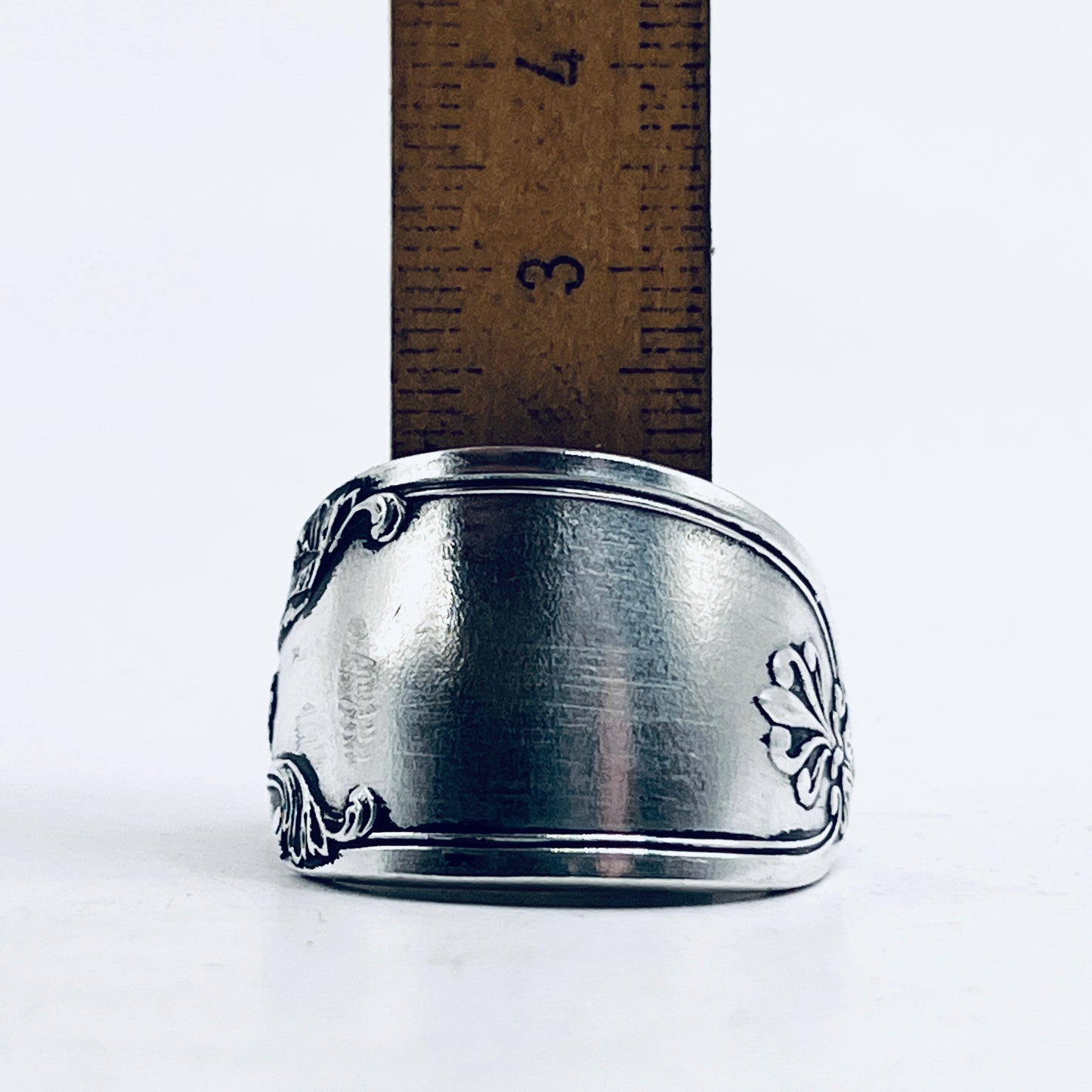 Anello Artigianale GIGLIO UOMO  Mod. CLASSICO  Realizzato con Antica posata in Argento (Prima Metà del ’900)