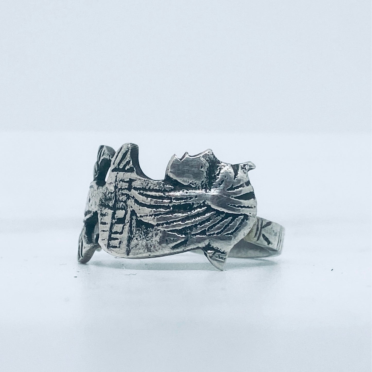 Anello Artigianale CLEOPATRA Mod. CLASSICO  Realizzato con Antica posata in Argento (Prima Metà del ’900)