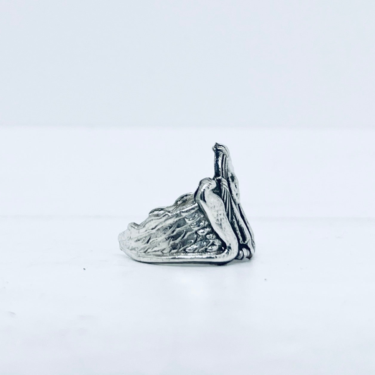 Anello Artigianale CLEOPATRA Mod. SPILLA Realizzato con Antica spilla in Argento (Prima Metà del ’900)