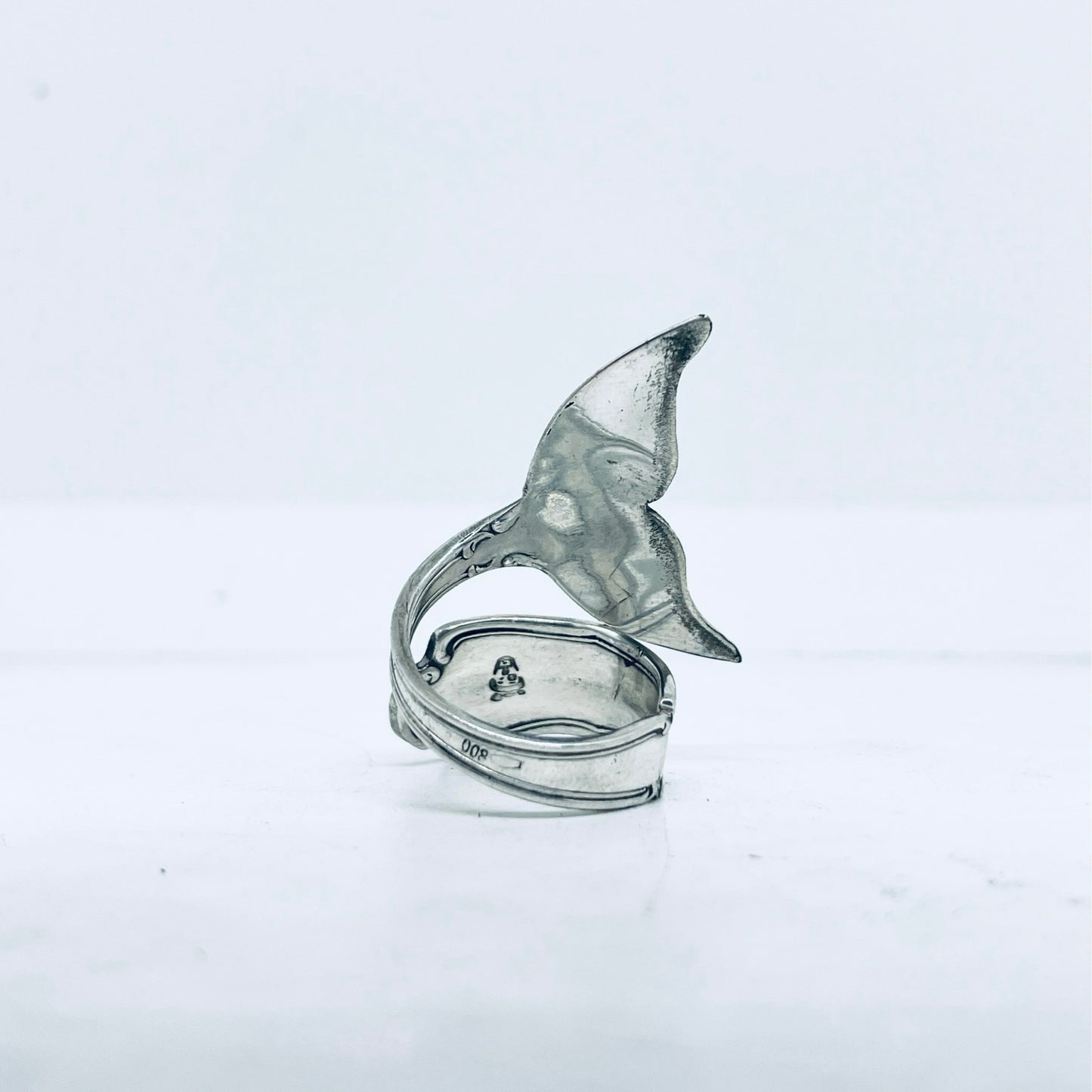 Anello Artigianale Mod. CODA#05  Realizzato con Antica posata in Argento (Prima Metà del ’900)