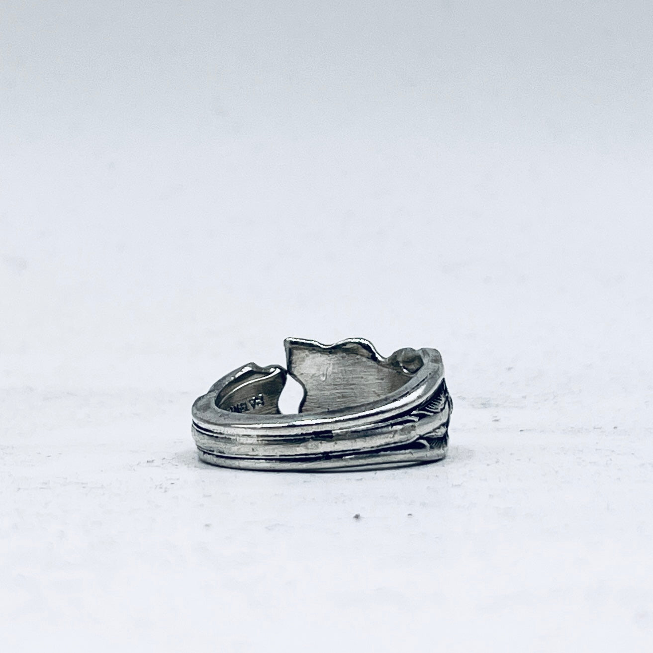 Anello Artigianale FEDINA ZAGARA Mod. CLASSICO  Realizzato con Antica posata (Prima Metà del ’900)