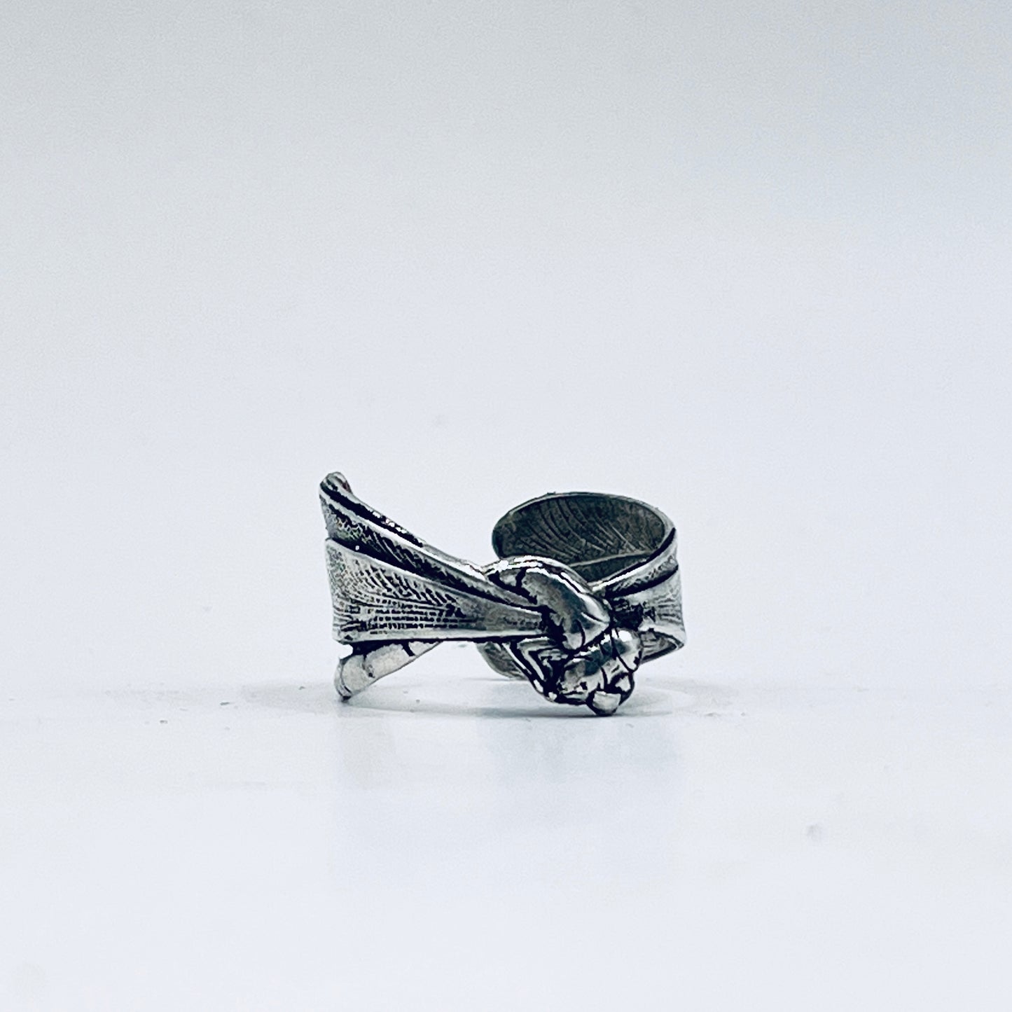 Anello Artigianale LIBELLULA  Mod. SPILLA Realizzato con Antica spilla in Argento (Prima Metà del ’900)