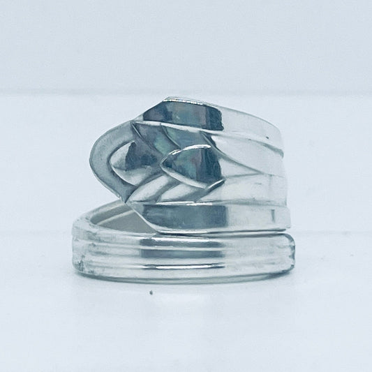 Anello Artigianale Mod. SPIRALE  Realizzato con Antica posata in Argento (Prima Metà del ’900)