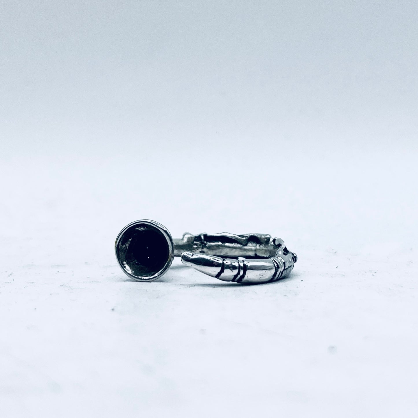 Anello Artigianale CLARINETTO Mod. CLASSICO  Realizzato con Antica SPILLA in Argento 800(Prima Metà del ’900)