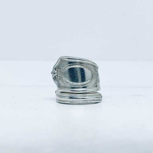 Anello Artigianale Mod. SPIRALE  Realizzato con Antica posata in Argento (Prima Metà del ’900)