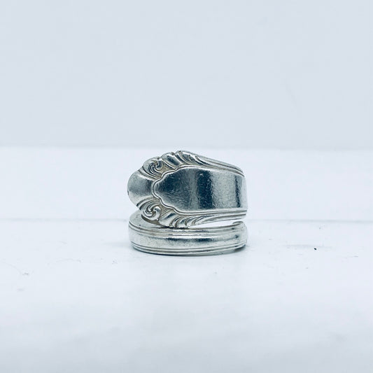 Anello Artigianale Mod. SPIRALE  Realizzato con Antica posata in Argento (Prima Metà del ’900)