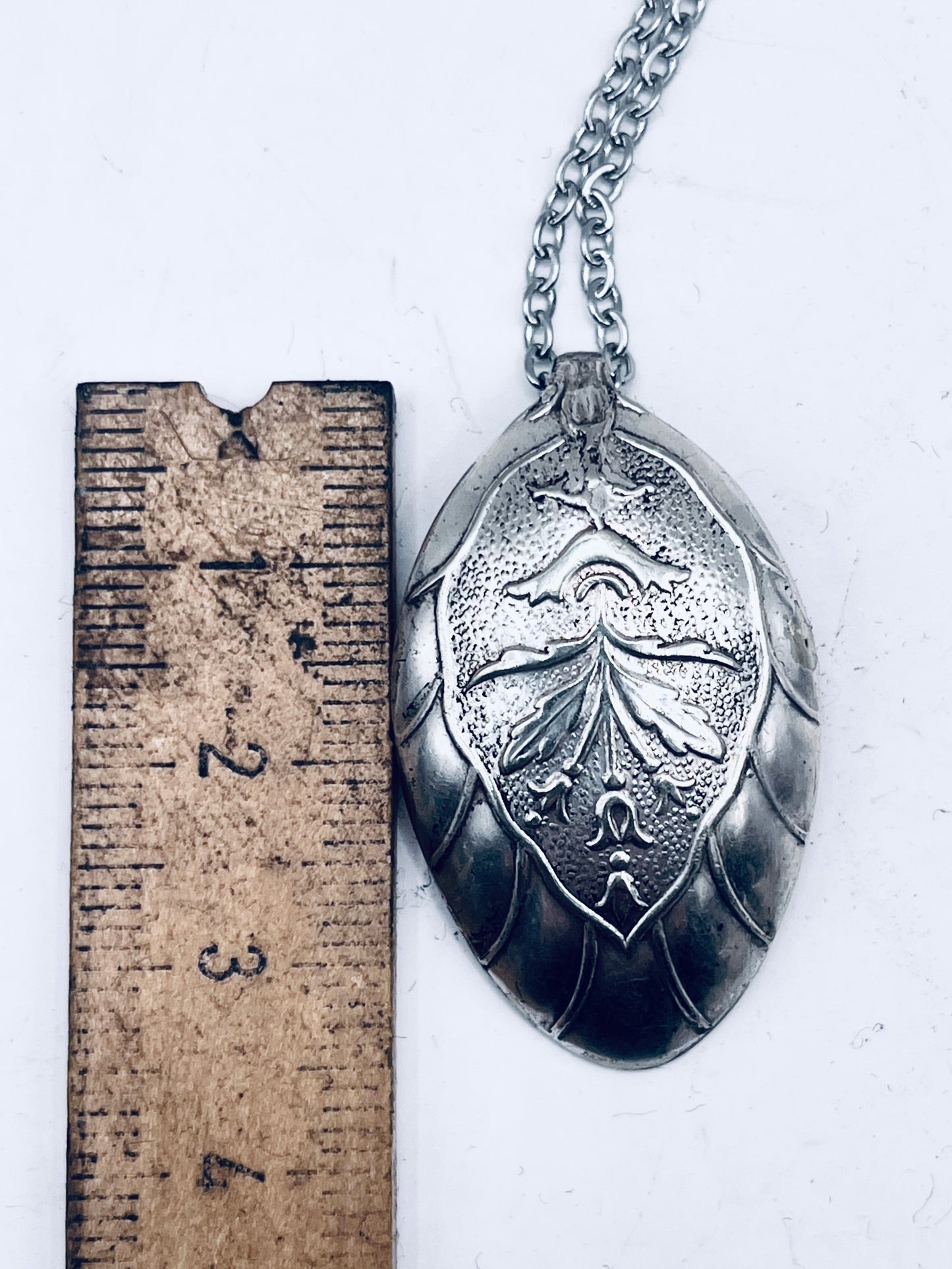Anello Artigianale + Pendente (in omaggio) MASCHERONE Mod. CLASSICO  Realizzato con Antica posata in Argento (Prima Metà del ’900)