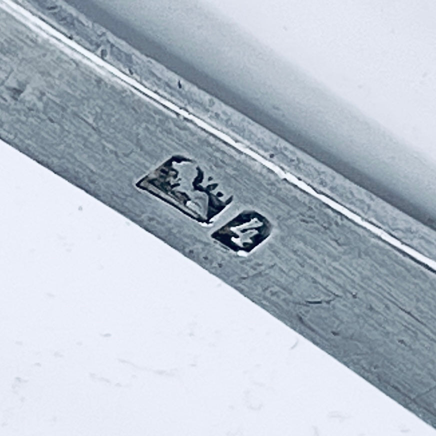 Anello Artigianale ZAMPA LEONE Mod. PINZETTA  SOVRAPPOSTA Realizzato con Antica posata in Argento (Prima Metà del ’900)