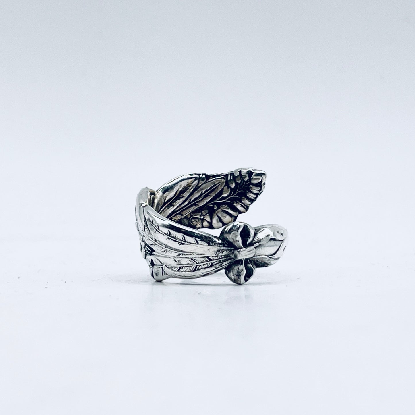 Anello Artigianale NON TI SCORDAR DI ME Mod. SPIRALE  Realizzato con Antica posata in Argento (Prima Metà del ’900)