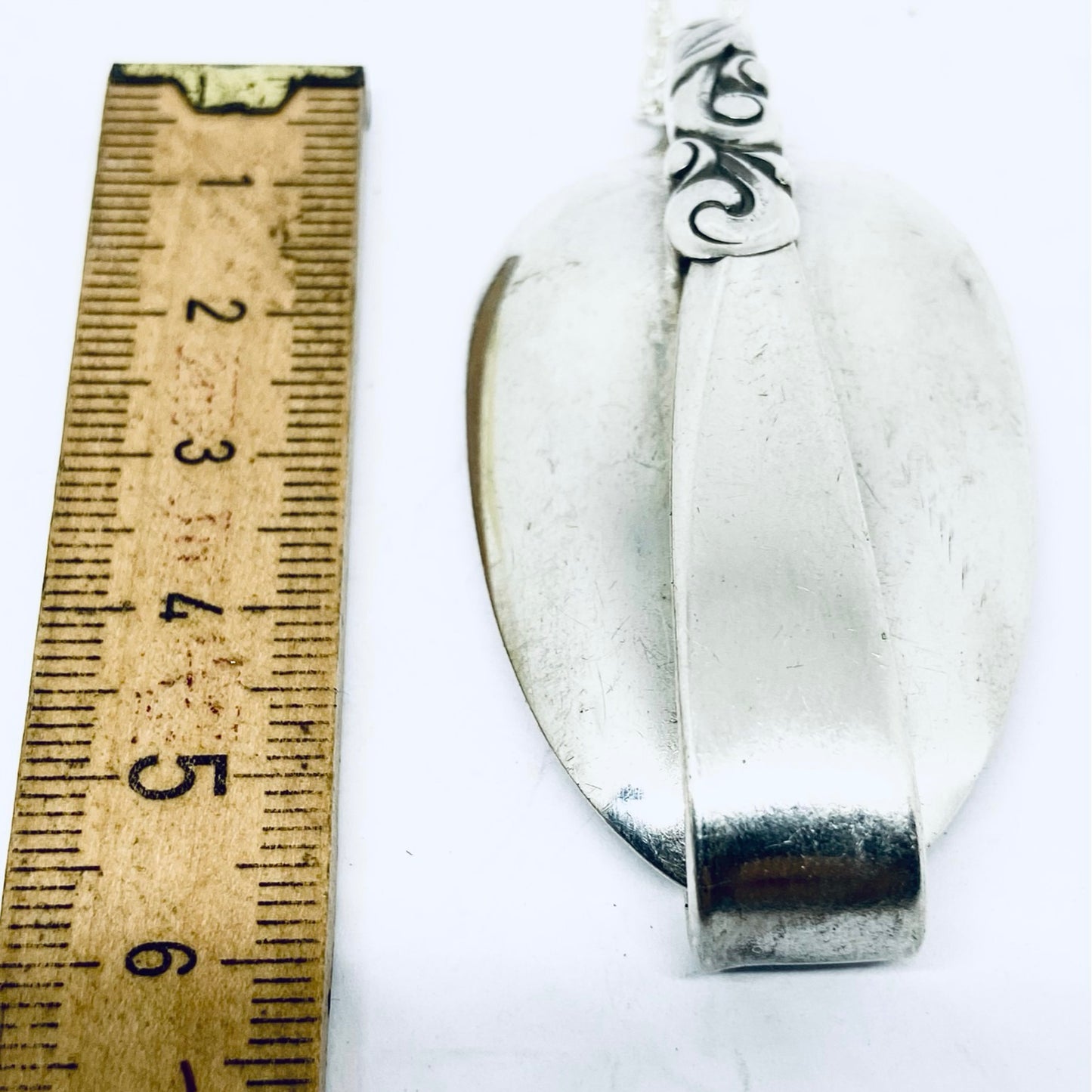 Pendente Artigianale Mod. INTERO Realizzato con Antica Posata in Argento (Prima Metà del ’900)