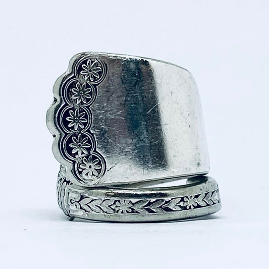 Anello Artigianale Mod. SPIRALE  Realizzato con Antica posata in Argento (Prima Metà del ’900)