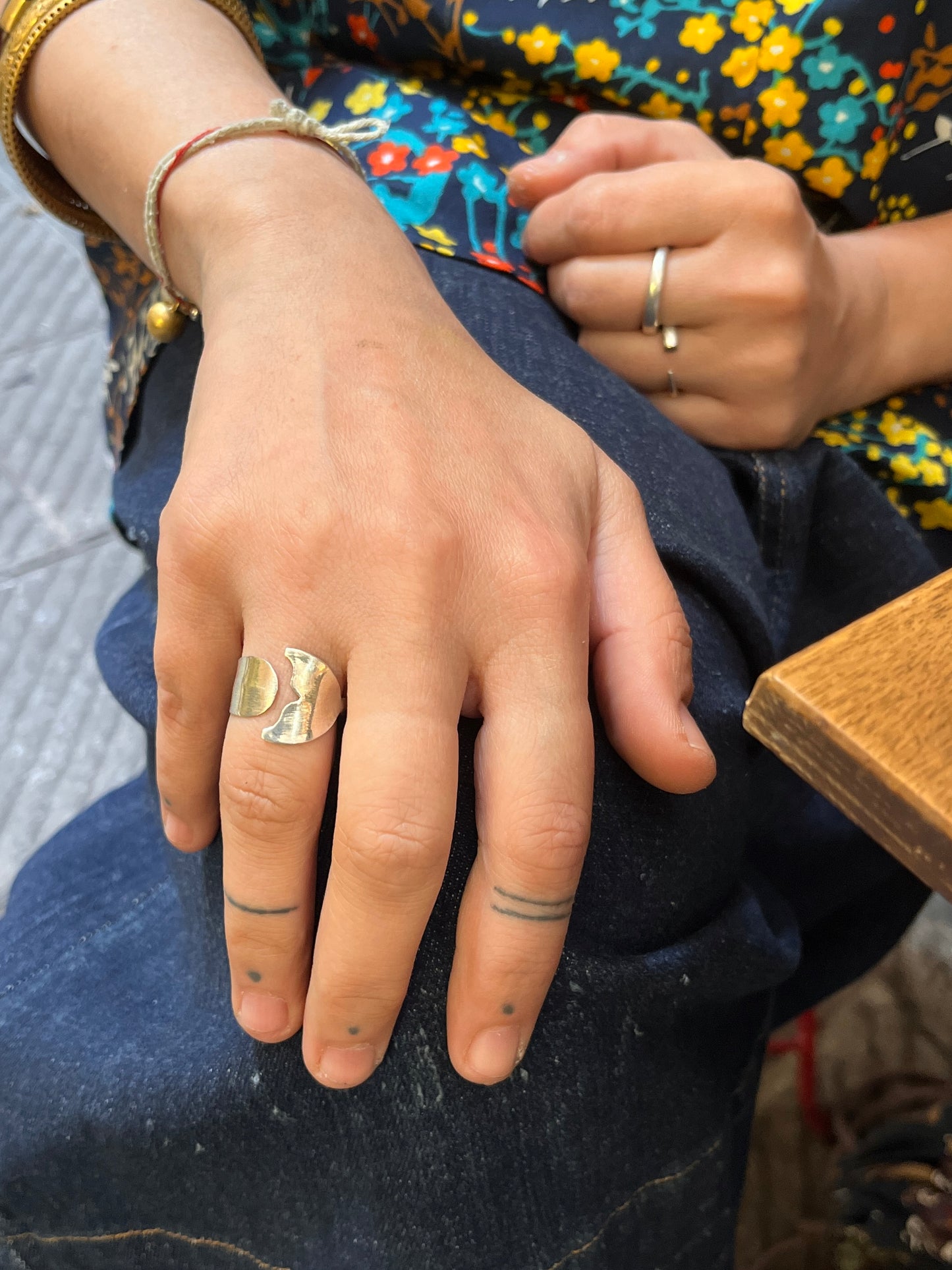 Anello Artigianale Mod. MINICODA#05 Realizzato con Antica posata in Argento (Prima Metà del ’900)