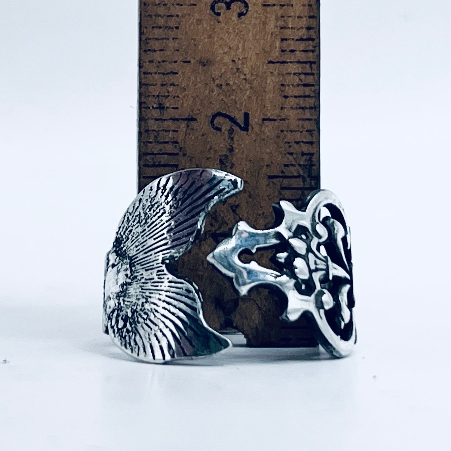 Anello Artigianale Mod. MINICODA REGALE Realizzato con Antica posata in Argento (Prima Metà del ’900)