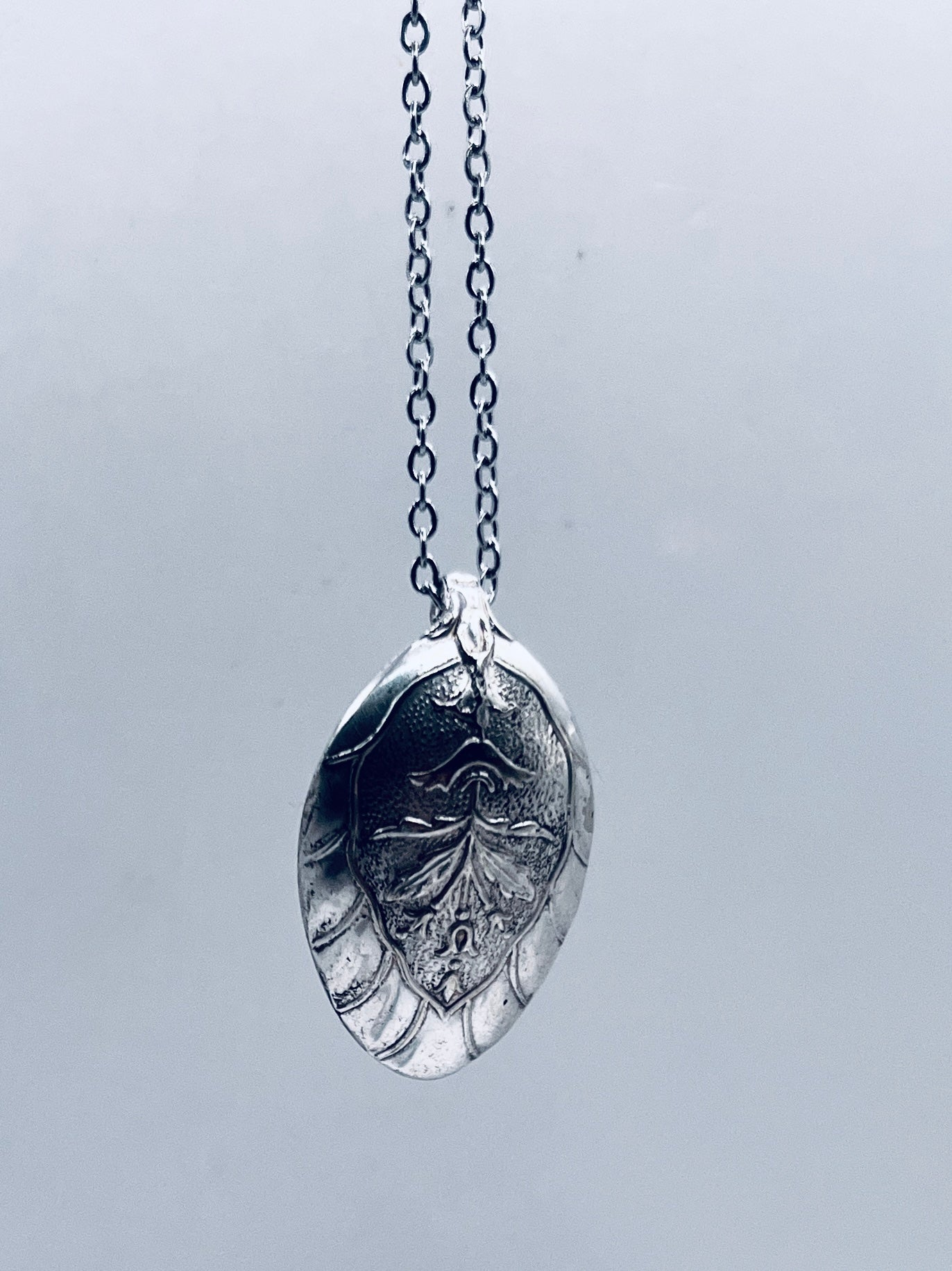Anello Artigianale + Pendente (in omaggio) MASCHERONE Mod. CLASSICO  Realizzato con Antica posata in Argento (Prima Metà del ’900)