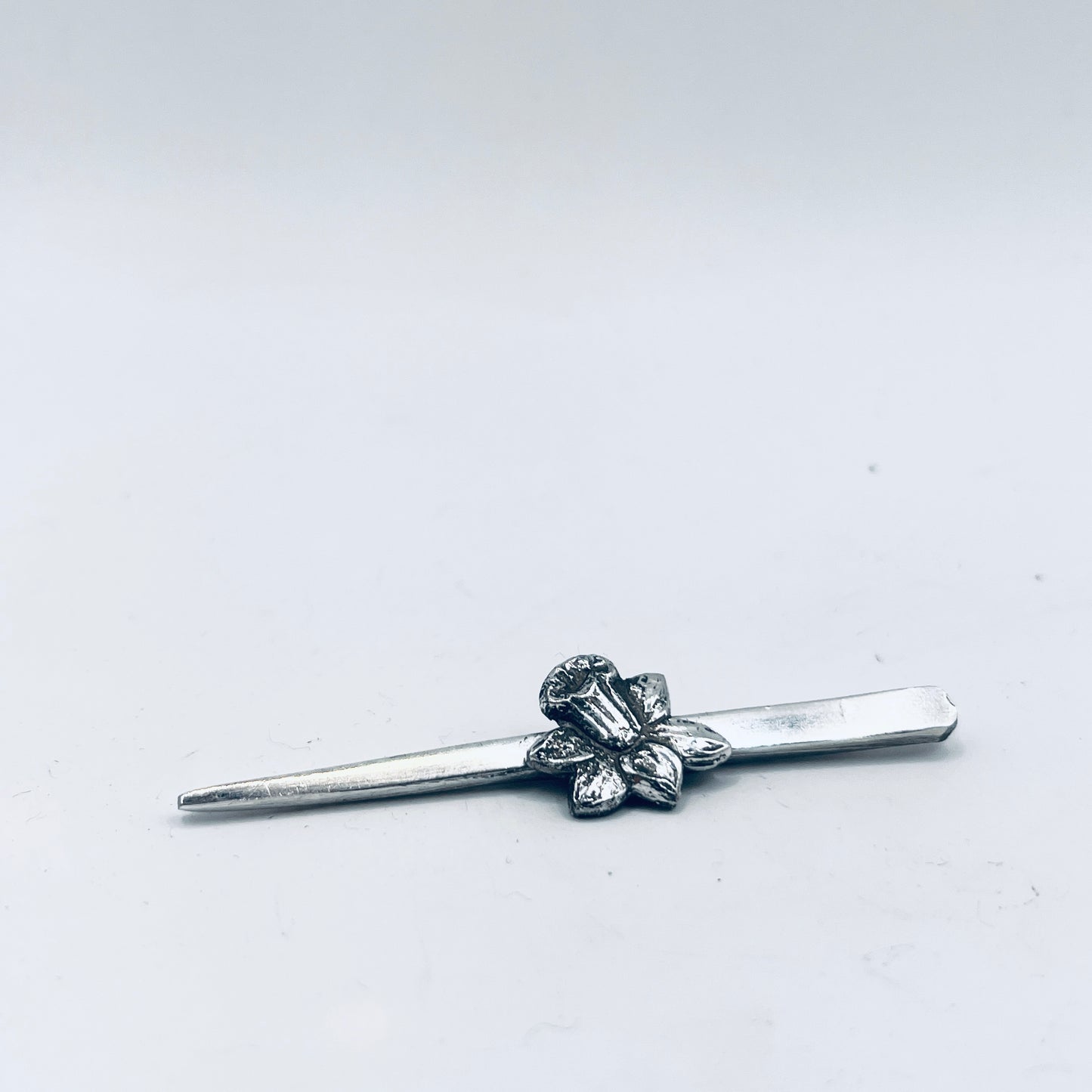 Anello Artigianale NARCISO Mod. REBBI Realizzato con Antica posata in Argento (Prima Metà del ’900)