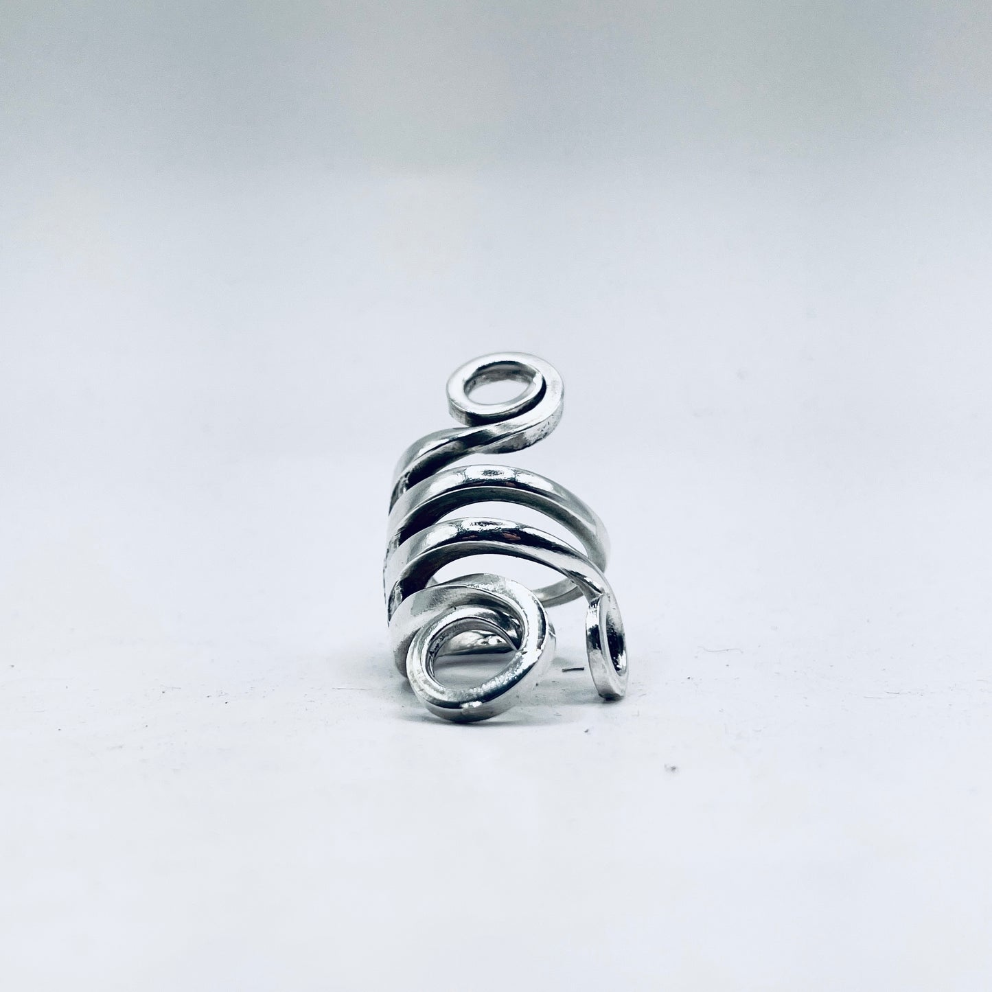 Anello Artigianale Mod. FORCHETTA ARRICCIATA  DECORO Realizzato con Antica posata in Argento (Prima Metà del ’900)