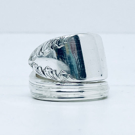 Anello Artigianale Mod. SPIRALE  Realizzato con Antica posata in Argento (Prima Metà del ’900)