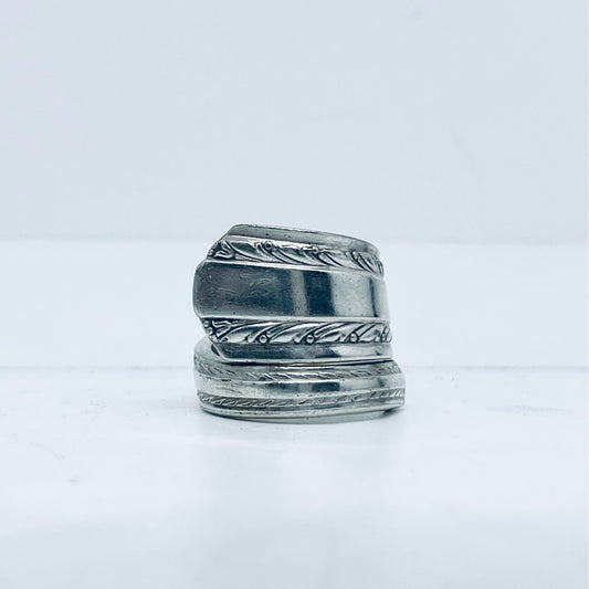 Anello Artigianale Mod. SPIRALE  Realizzato con Antica posata in Argento (Prima Metà del ’900)