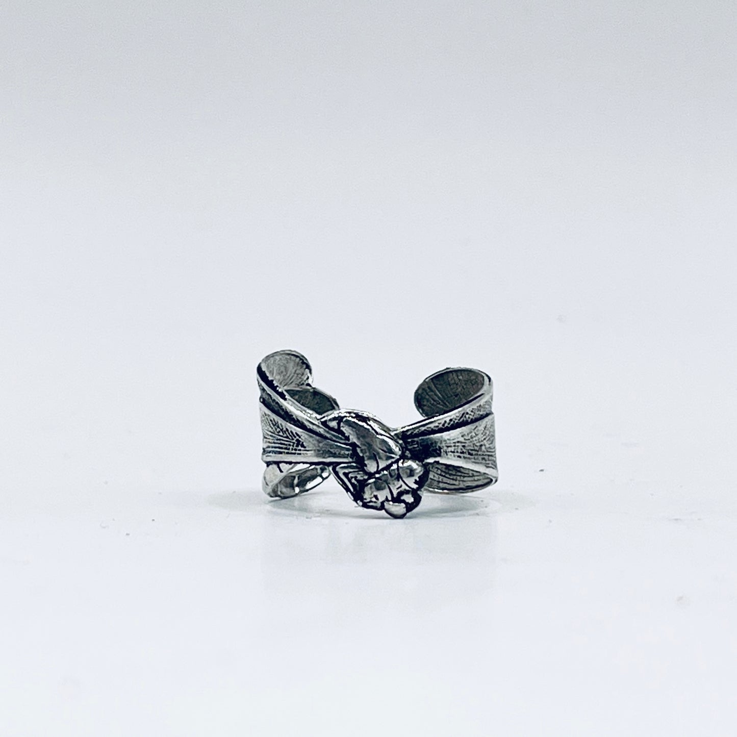 Anello Artigianale LIBELLULA  Mod. SPILLA Realizzato con Antica spilla in Argento (Prima Metà del ’900)