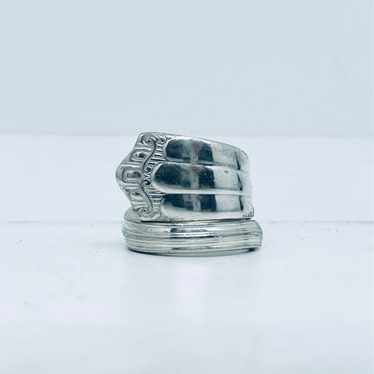 Anello Artigianale Mod. SPIRALE  Realizzato con Antica posata in Argento (Prima Metà del ’900)