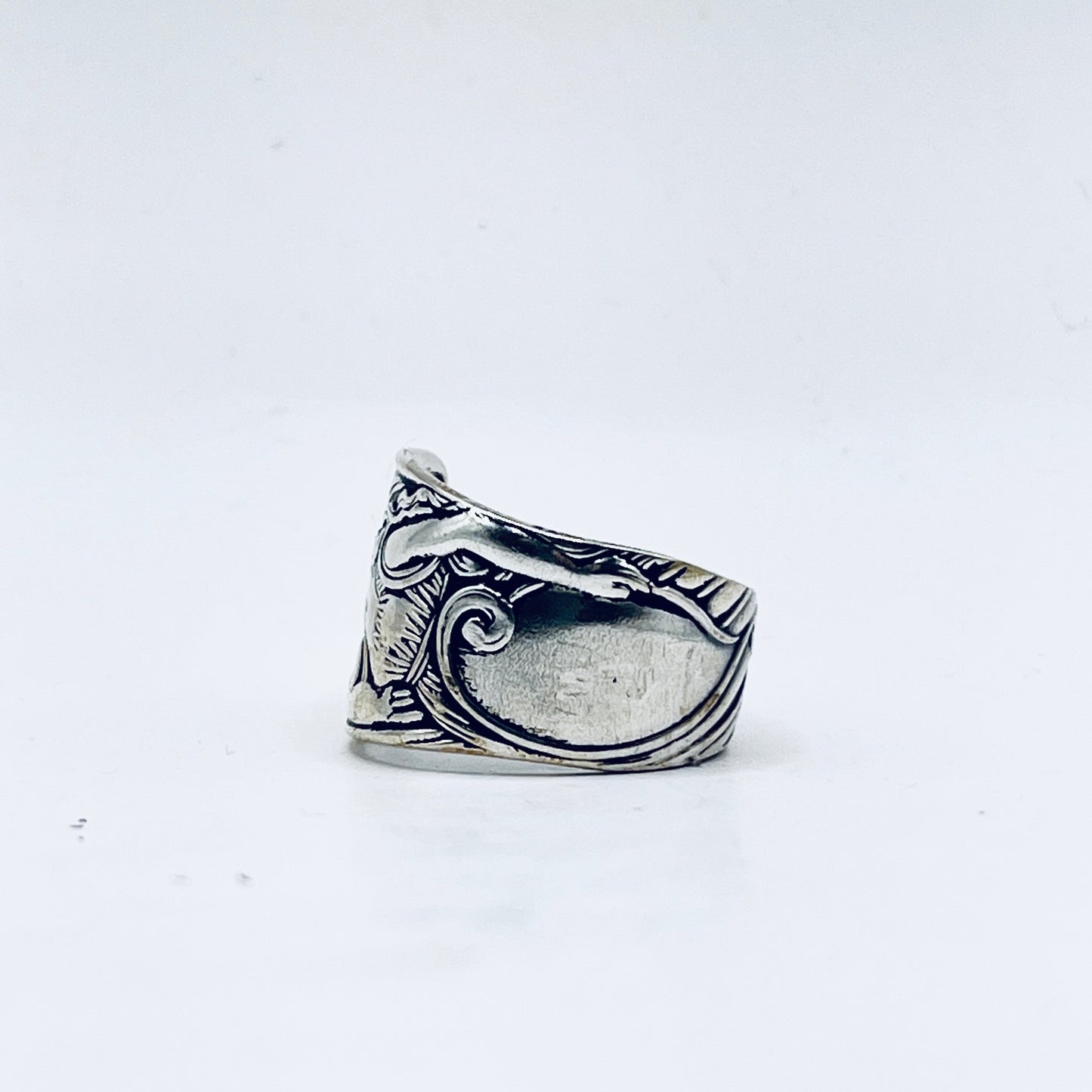 Anello Artigianale SIREN Mod. CLASSICO  Realizzato con Antica posata (Prima Metà del ’900)