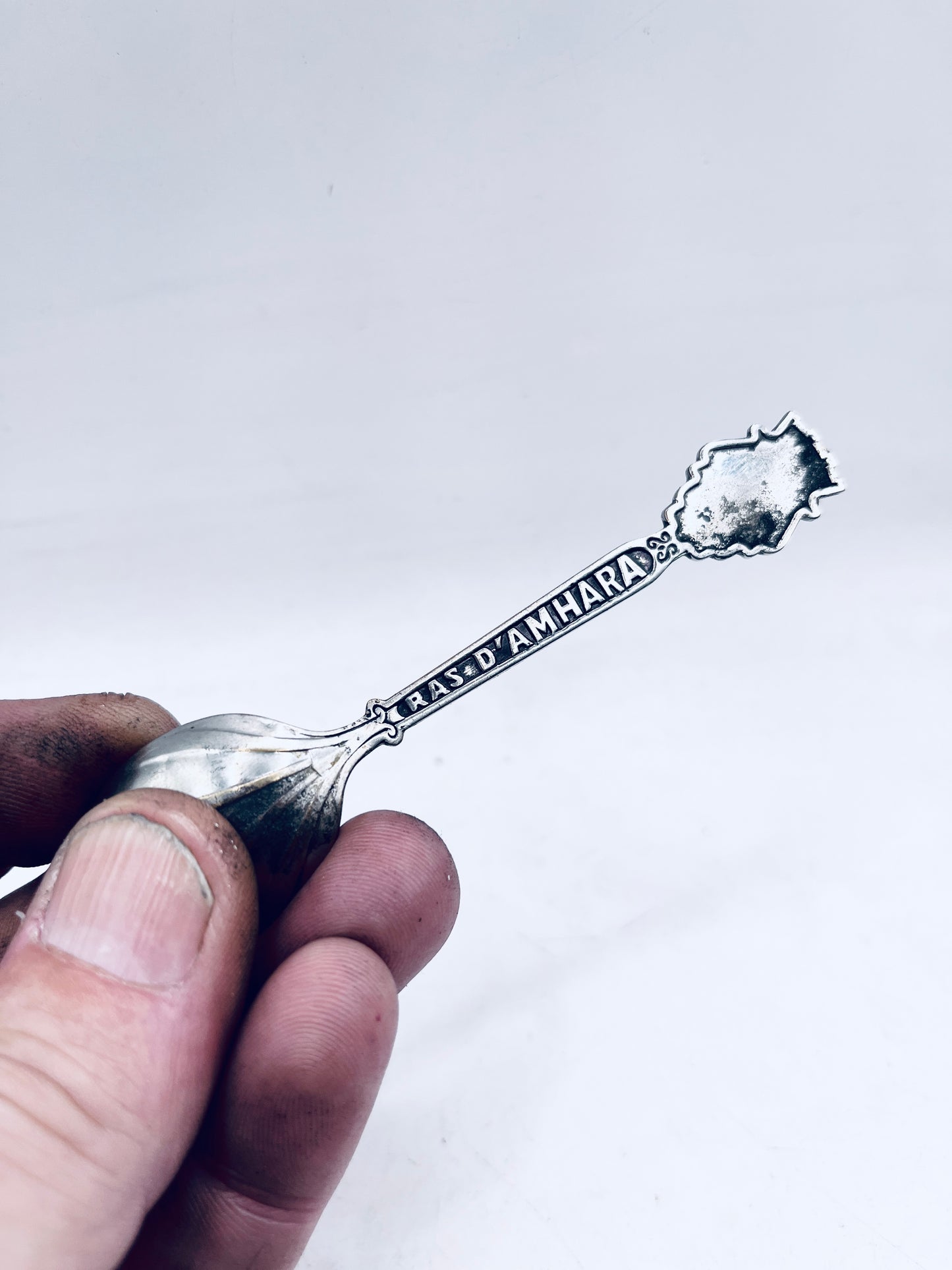 Anello Artigianale Mod. CLASSICO  RAS D’AMHARA Realizzato con Antica posata in Argento (Prima Metà del ’900)