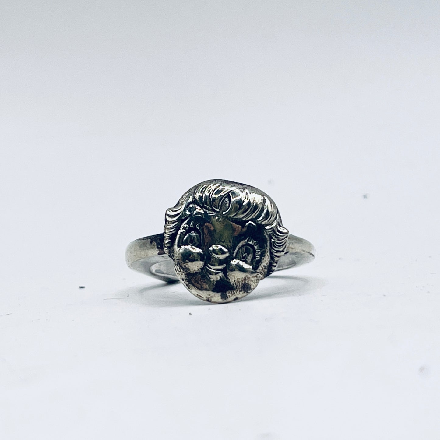 Anello Artigianale SUSANNA Mod. REBBI Realizzato con Antica posata in Argento (Prima Metà del ’900)