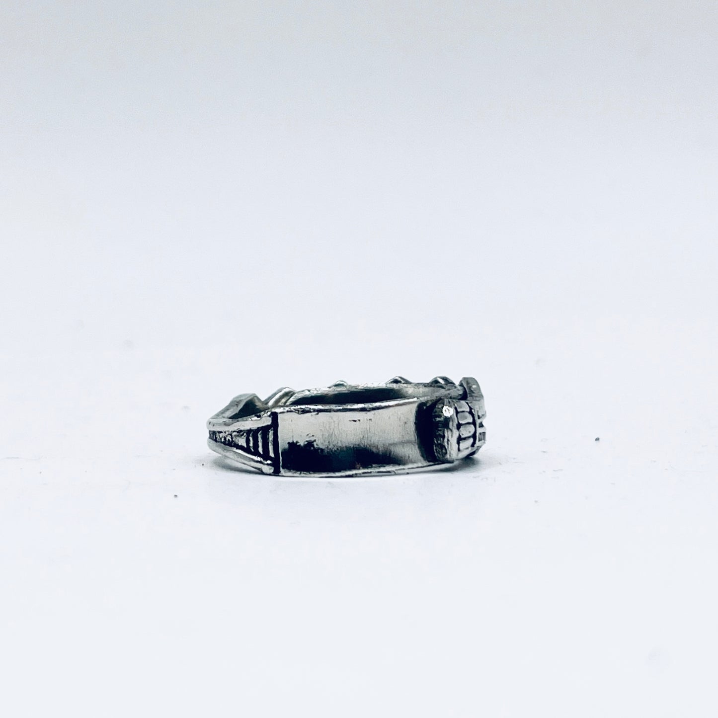 Anello Artigianale FEDINA CELTICA Mod. CLASSICO  Realizzato con Antica posata (Prima Metà del ’900)