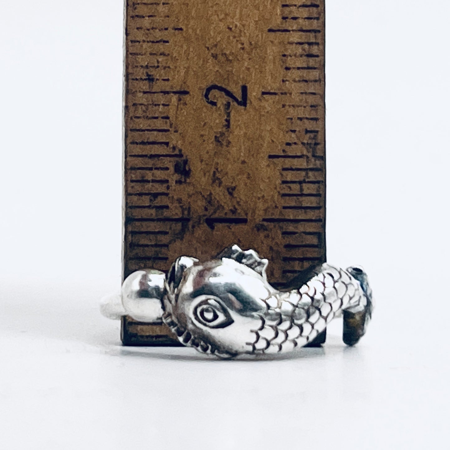 Anello Artigianale FEDINA DELFINO ARALDICO Mod. CLASSICO  Realizzato con Antica posata (Prima Metà del ’900)