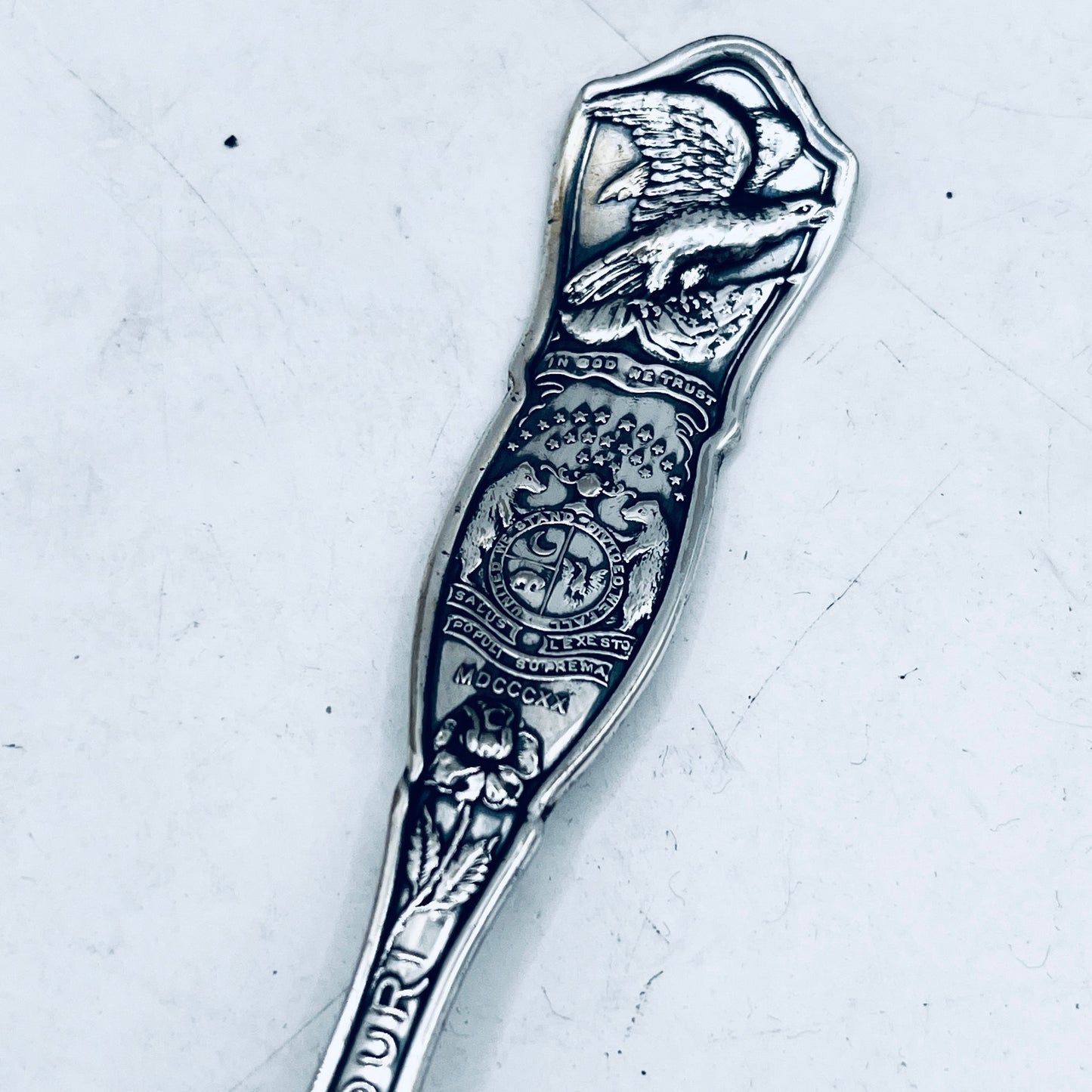 Anello Artigianale Mod. CLASSICO/SPIRALE  MISSOURI Realizzato con Antica posata in Argento (Prima Metà del ’900)