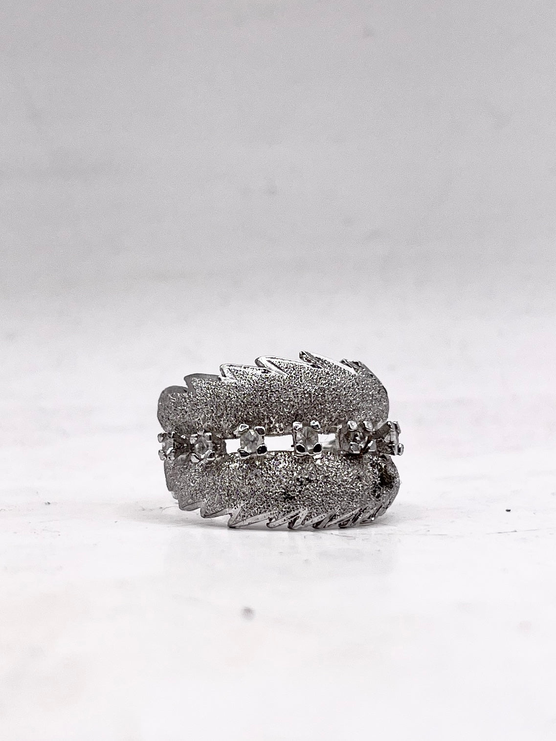 Anello Artigianale SPILLA BRINA Mod. SPILLA Realizzato con Antica spilla in Argento (Prima Metà del ’900)