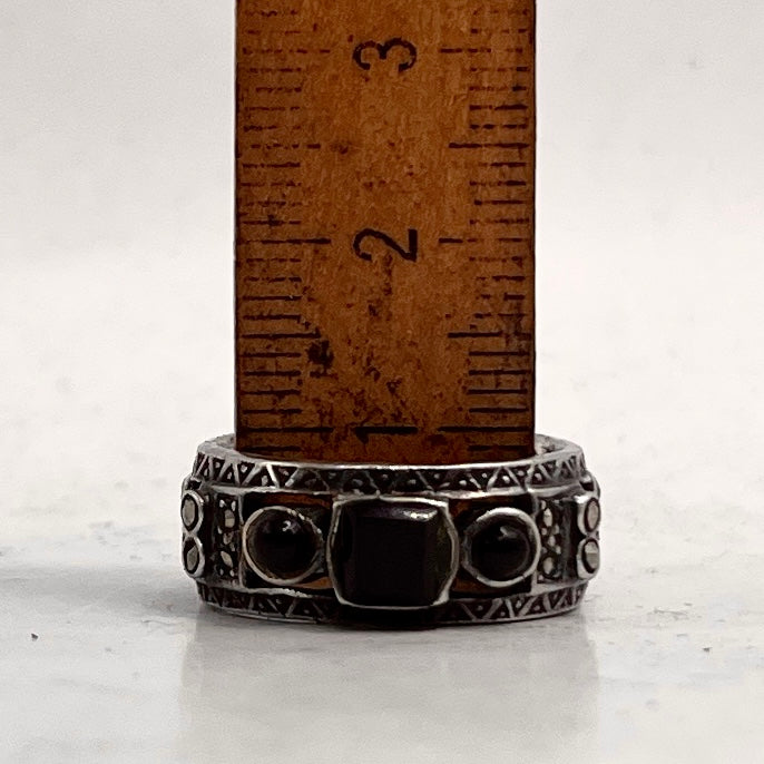 Anello Artigianale SPILLA ONICE Mod. SPILLA Realizzato con Antica spilla in Argento (Prima Metà del ’900)