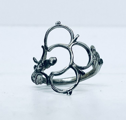 Anello Artigianale “CHIAVE ARGENTO 925 #01” Realizzato con Antica Chiave in Argento