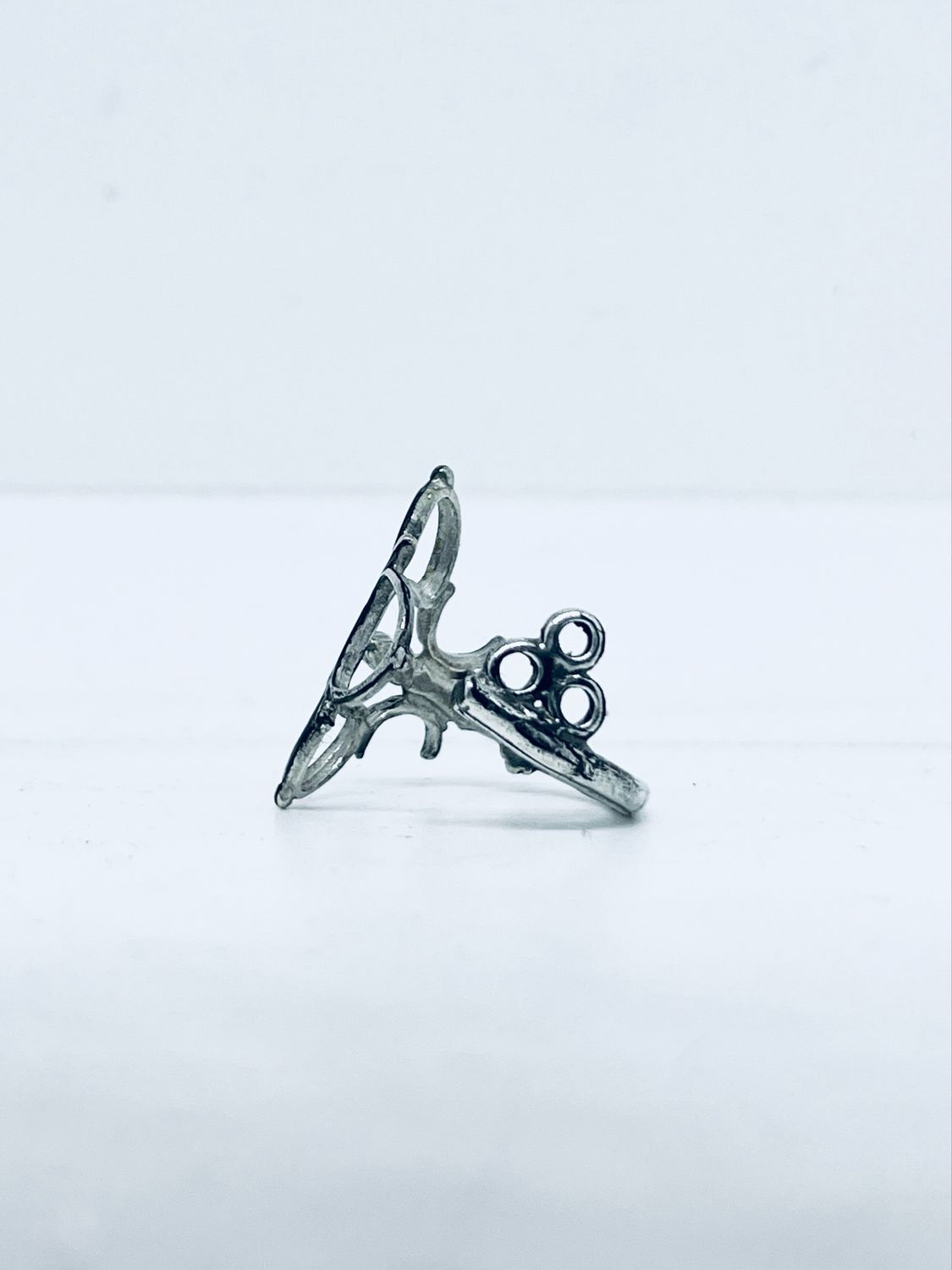 Anello Artigianale “CHIAVE ARGENTO 925 #01” Realizzato con Antica Chiave in Argento
