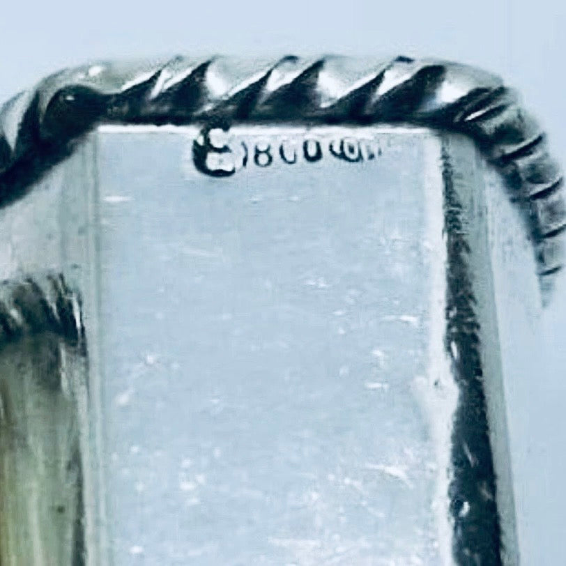 Anello Artigianale SERPENTE Realizzato con parte di Antico porta tovagliolo in Argento (Prima Metà del ’900)