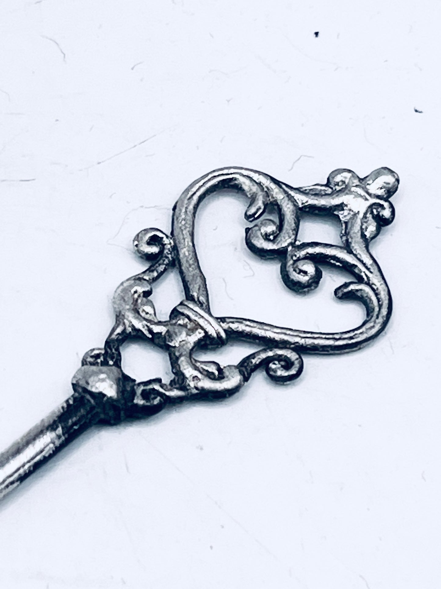 Anello Artigianale “CHIAVE CUORE ARGENTO 925” Realizzato con Antica Chiave in Argento