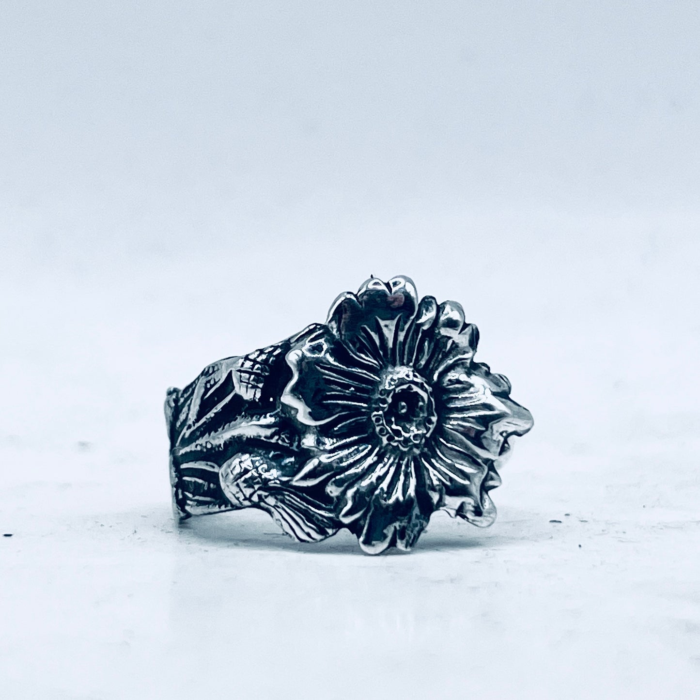 Anello Artigianale CARDO Mod. CLASSICO  Realizzato con Antica posata in Argento (Prima Metà del ’900)