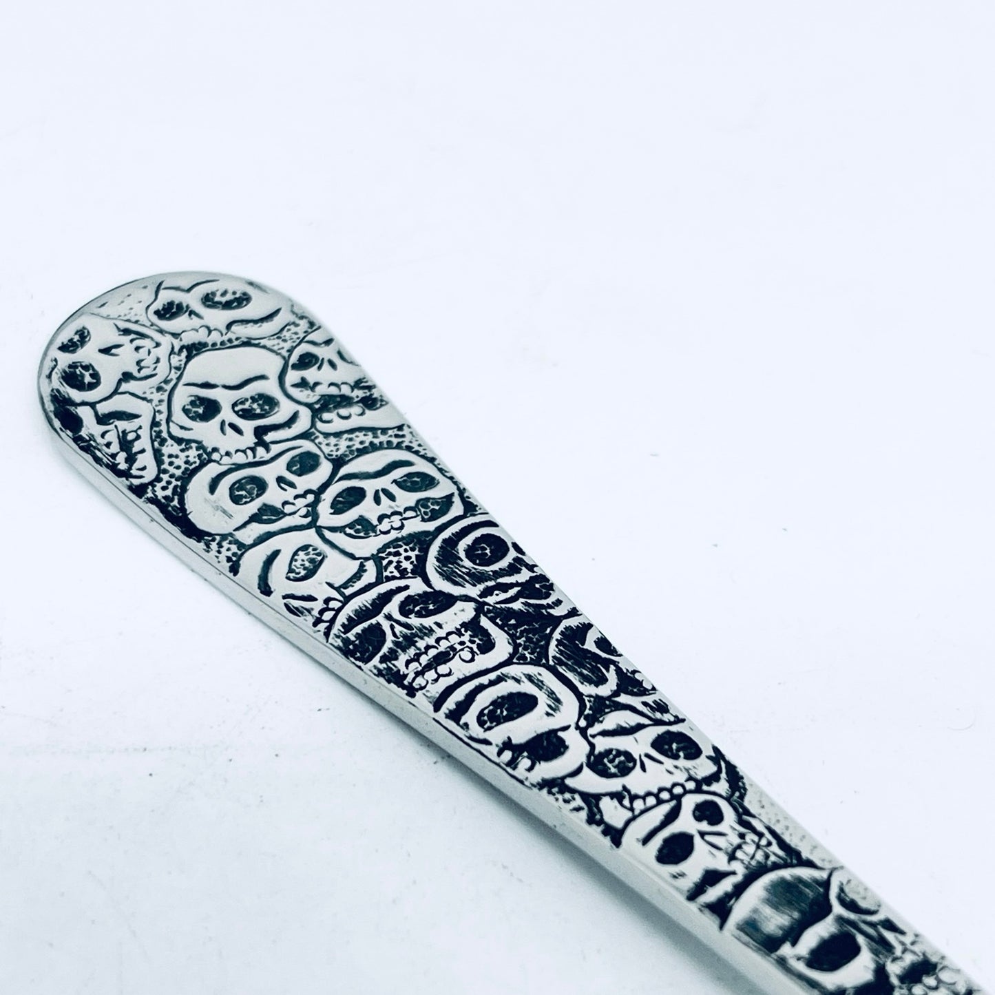 Anello Artigianale CALAVERAS Mod. CLASSICO  Realizzato con Antica posata in INOX (Prima Metà del ’900)