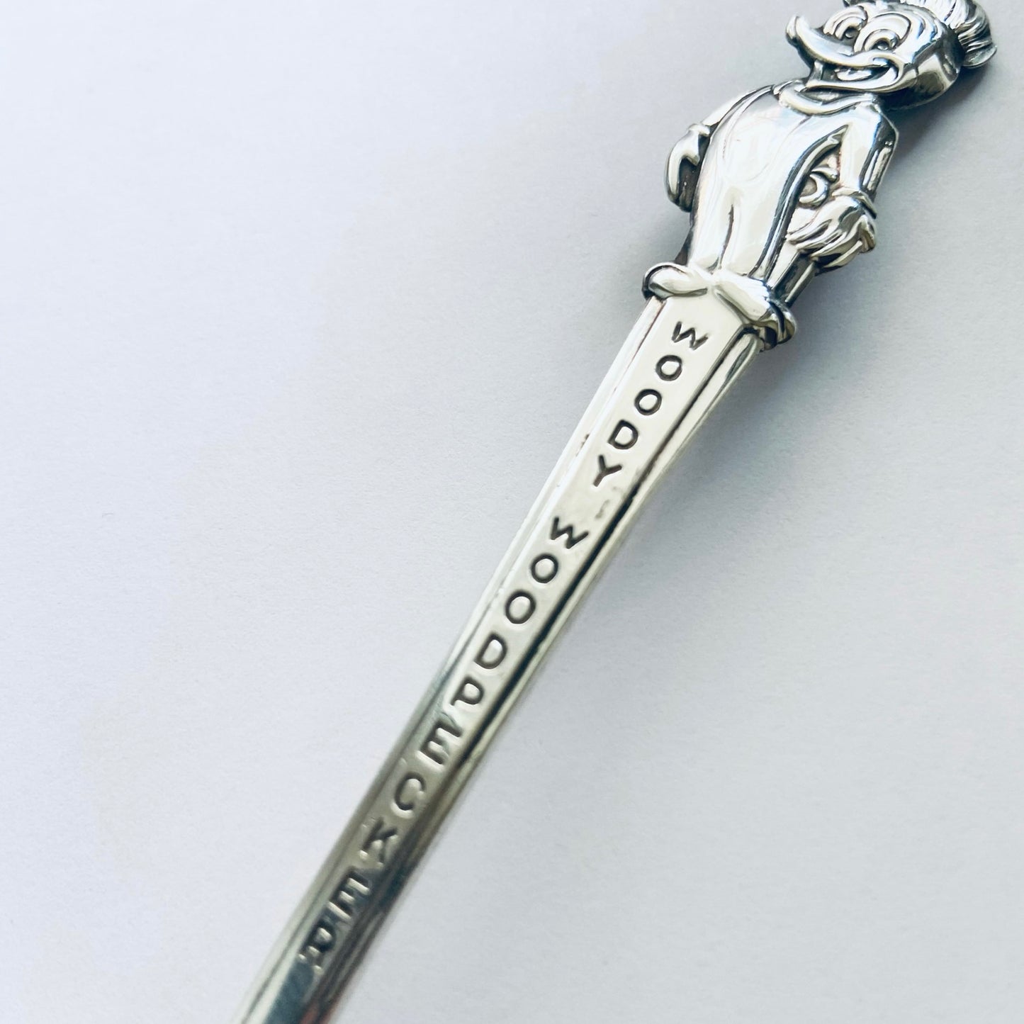 Anello Artigianale WOODY WOODPECKER Mod. SPIRALE  Realizzato con Antica posata in Argento (Prima Metà del ’900)